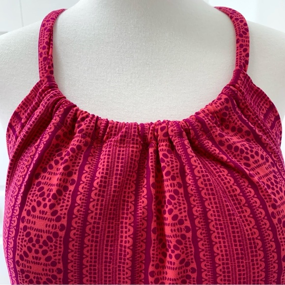 prana Quinn Dress Womens XL Fuchsia Lace Halter Sustainable Dopamine Dressing - Picture 12 of 13